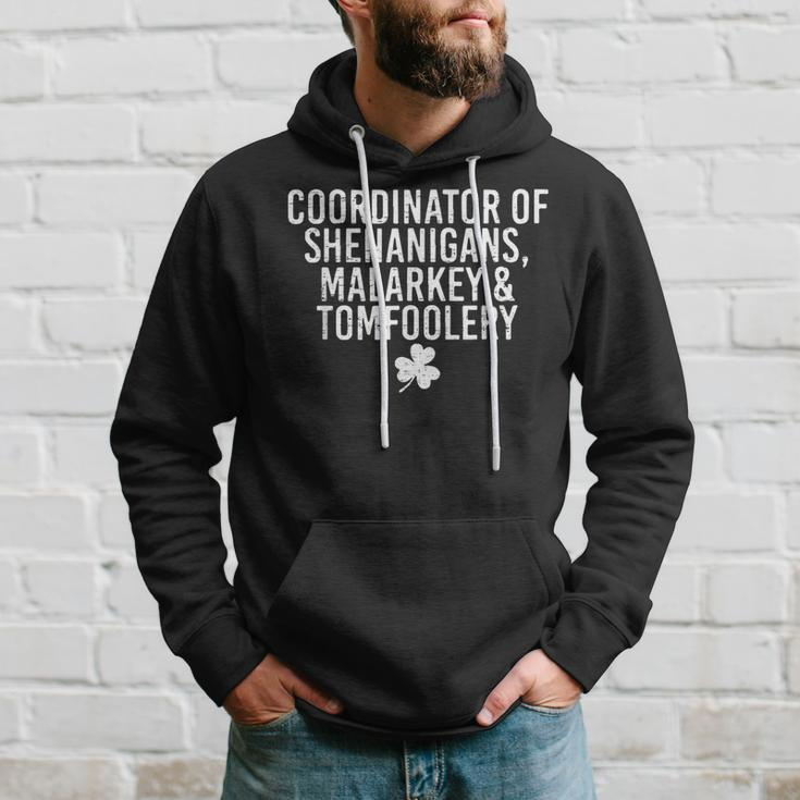 Retro Coordinator Of Shenanigans Malarkey And Tomfoolery Hoodie Gifts for Him