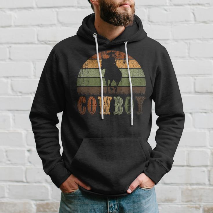 Retro Cowboy Hoodie Geschenke für Ihn