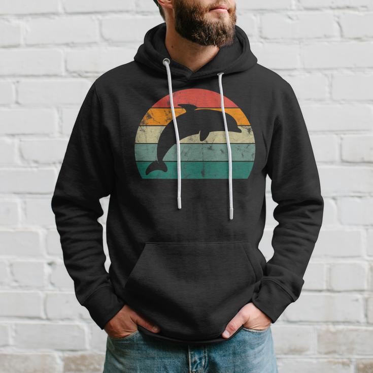 Retro Delfin Mehrfarbig Mit Delfin Hoodie Geschenke für Ihn