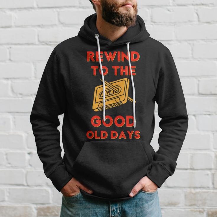 Retro Rewind To The Good Old Days Cassette Tape 70S 80S 90S Hoodie Gifts for Him