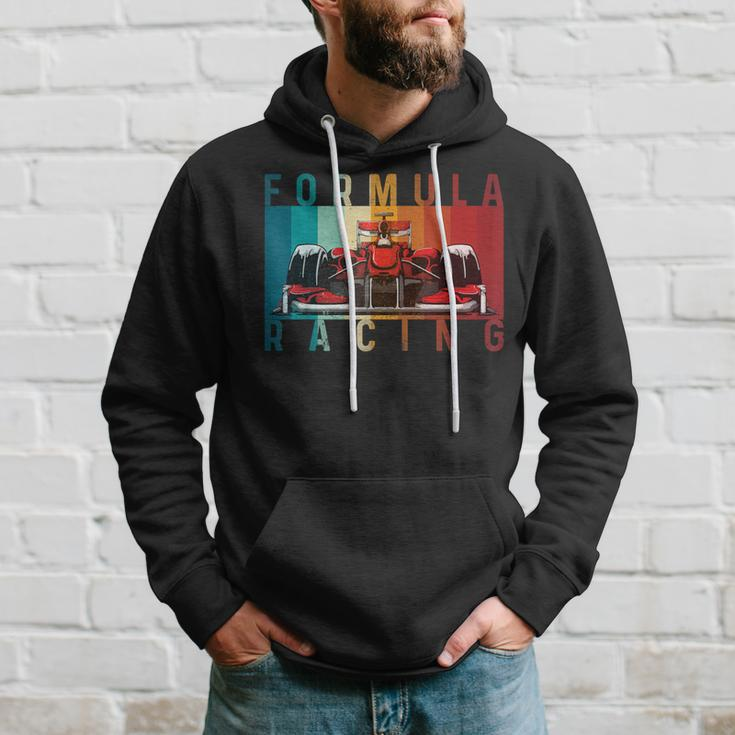 Retro Vintage Formula Racing Lovers Race Car Fan Hoodie Gifts for Him
