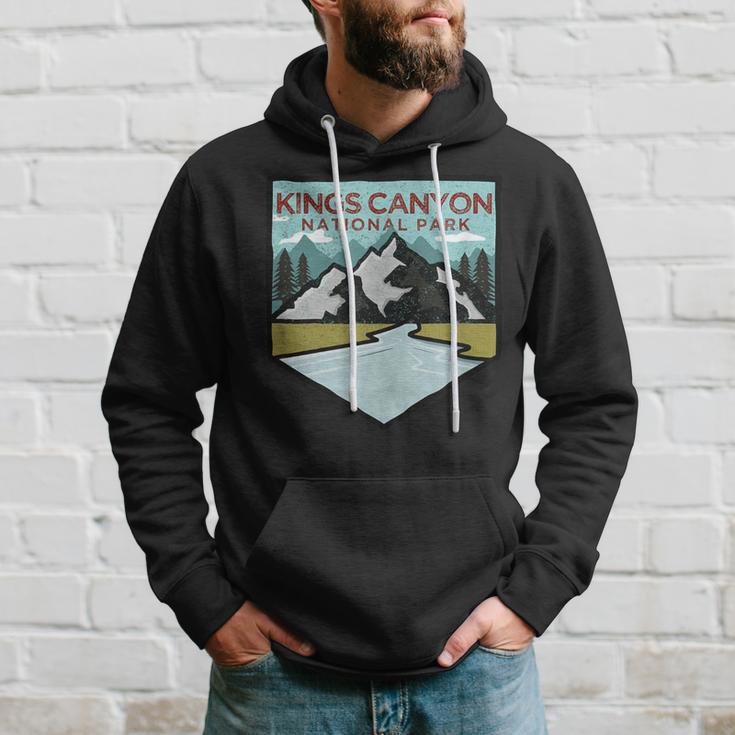 Retro Vintage Kings Canyon National Park Hoodie Gifts for Him