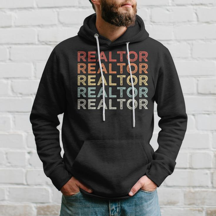 Retro Vintage Realtor Real Estate Agent Idea Hoodie Gifts for Him