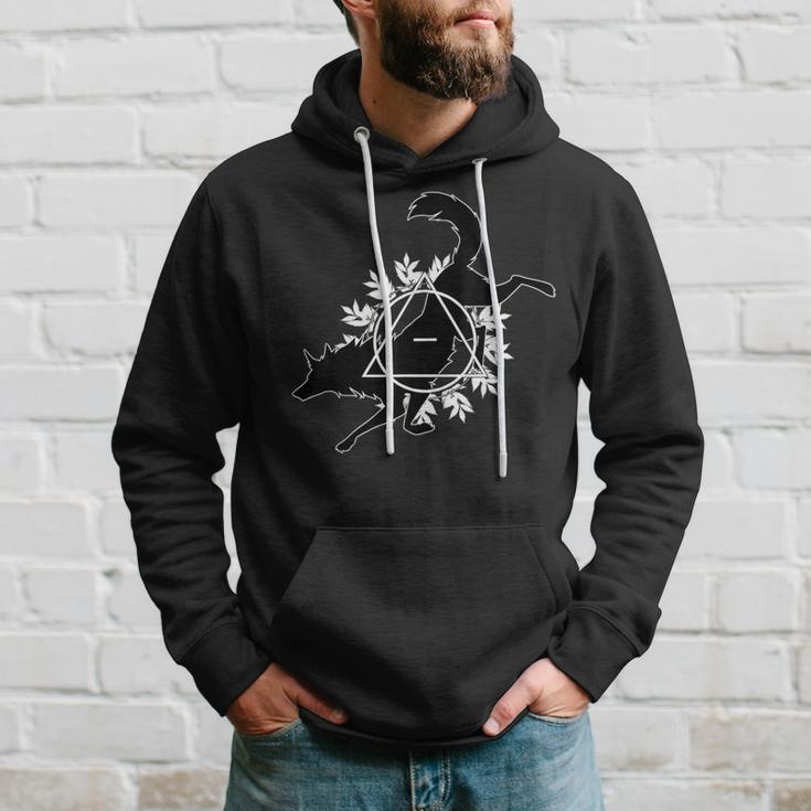 Therian Theta Delta Wolf Dog Hoodie Gifts for Him