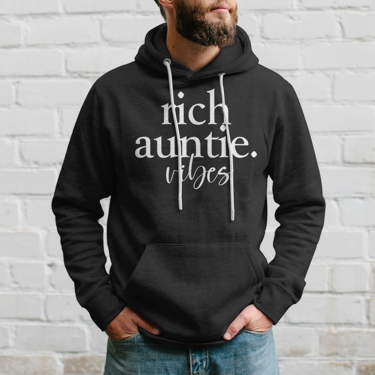 Rich Auntie Vibes Cool Best Aunty Humor Birthday Womens Hoodie Gifts for Him