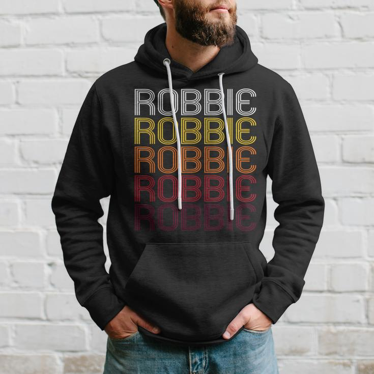 Robbie Retro Wordmark Pattern Vintage Style Hoodie Geschenke für Ihn