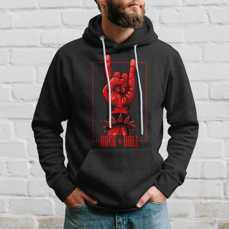 Rock & Roll Teufelsgruß Rocker Concert Hoodie Geschenke für Ihn