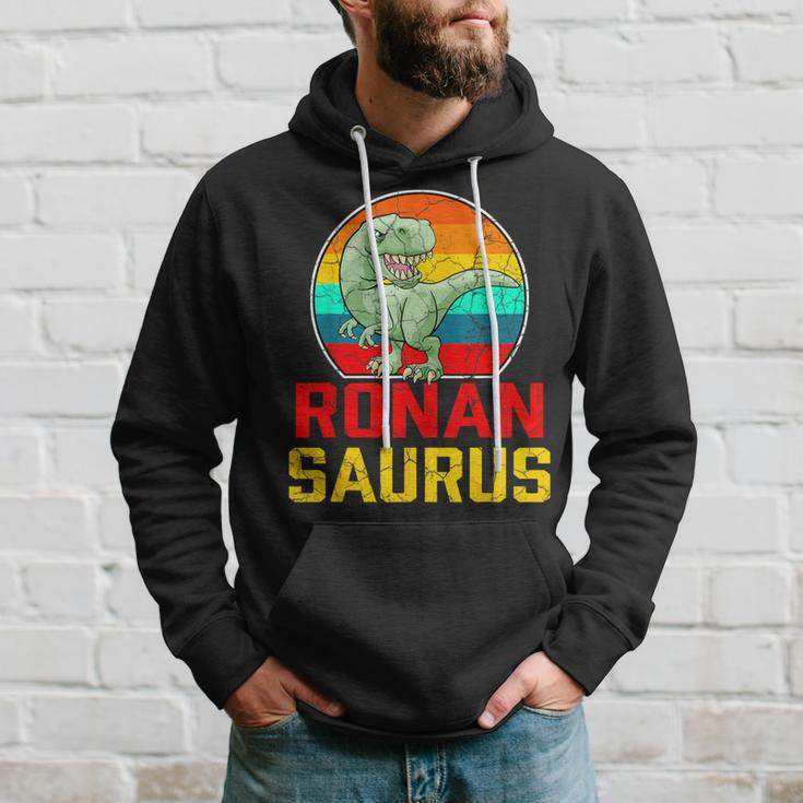 Ronan Saurus Family Reunion Last Name Team Custom Hoodie Gifts for Him
