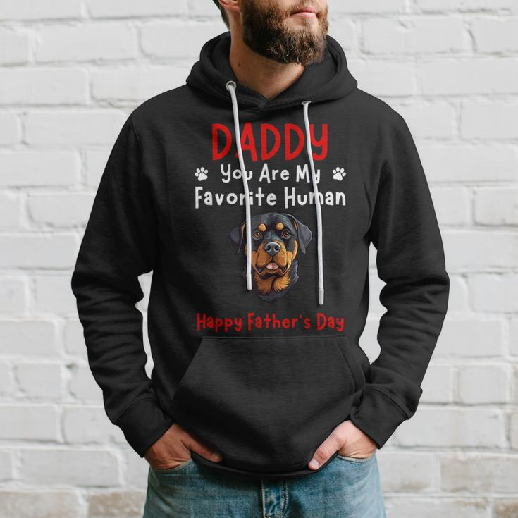 Rottweiler Daddy Dad You Are My Favorite Human Father's Day Hoodie Gifts for Him