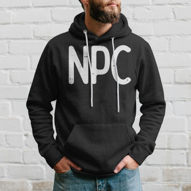 Rpg Gamer Npc Non Player Character Boys Hoodie Gifts for Him