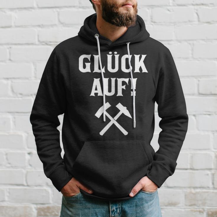 Ruhrpott Glück Auf Old School Mining Beater And Iron Hoodie Geschenke für Ihn