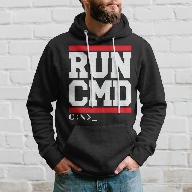 Run Cmd C Command Prompt Windows Ms Dos CmdExe Hoodie Gifts for Him