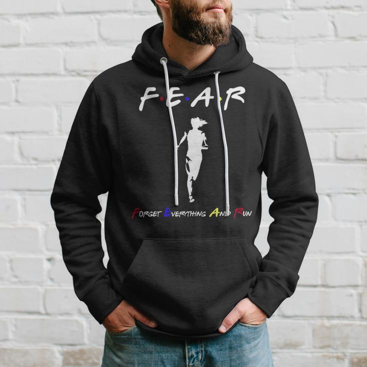 Running Runner Fear Forget Everything And Run Hoodie Gifts for Him