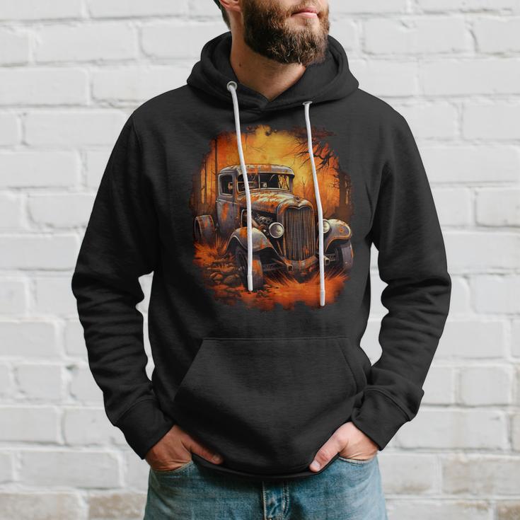 Rust Bucket Hot Rod Rat Rod Vintage Classic Car Men Hoodie Gifts for Him