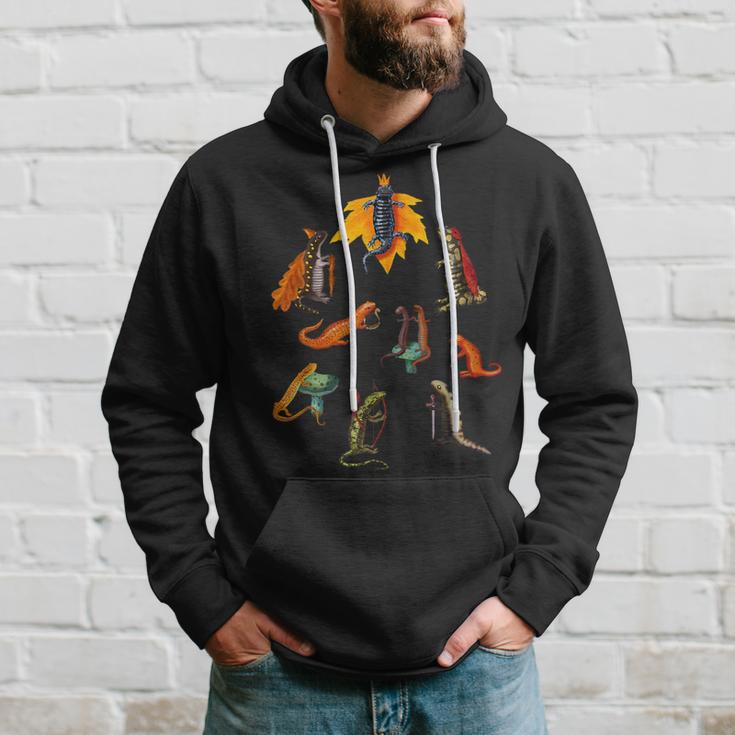 Salamanders And Newts In A Medieval Forest Kingdom Hoodie Gifts for Him