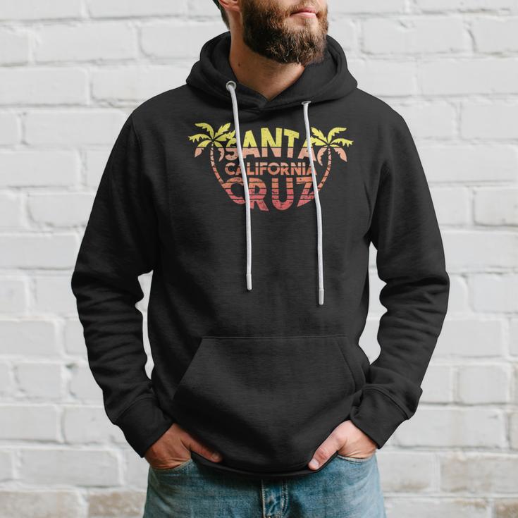 Santa Cruz Ca California Surfer 70S 80S Retro Hoodie Geschenke für Ihn