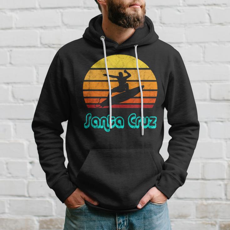 Santa Cruz Souvenir Retro Surf Vintage California Hoodie Gifts for Him