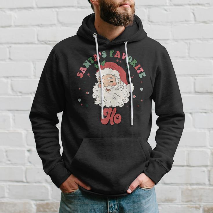 Santa's Favorite Ho Christmas Santa Face Old Xmas Hoodie Gifts for Him