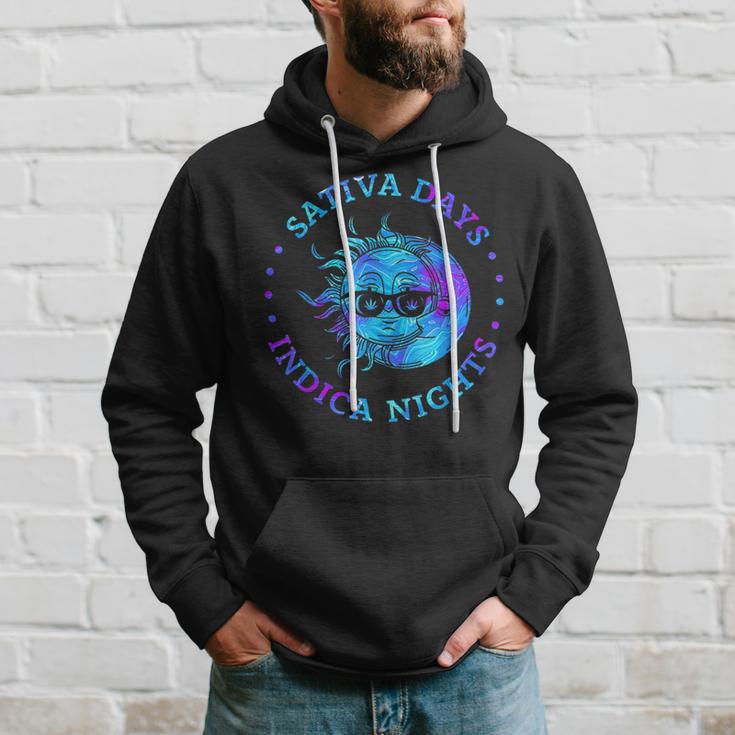 Sativa Days Indica Nights Hoodie Gifts for Him