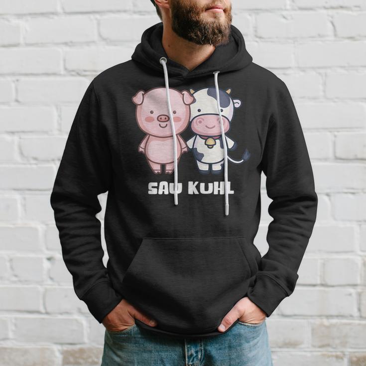 Sau Kuhl Pig Cow Farmers Wortwitz Animals S Kapuzenpullover Geschenke für Ihn