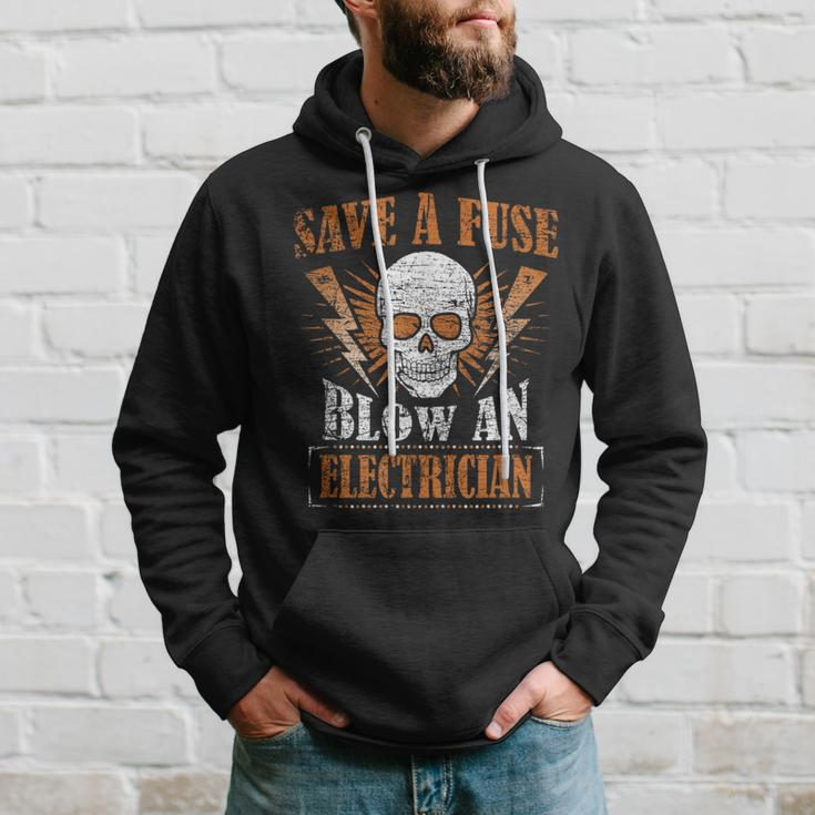 Save A Fuse Blow An Electrician Humor Hoodie Gifts for Him