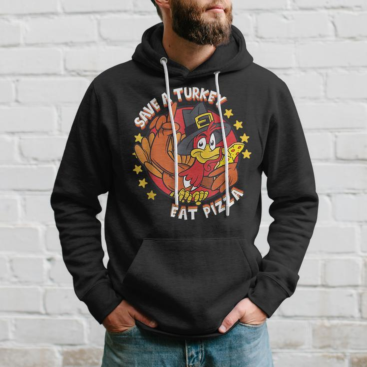 Save A Turkey Eat Pizza Vegan Thanksgiving Costume Hoodie Gifts for Him