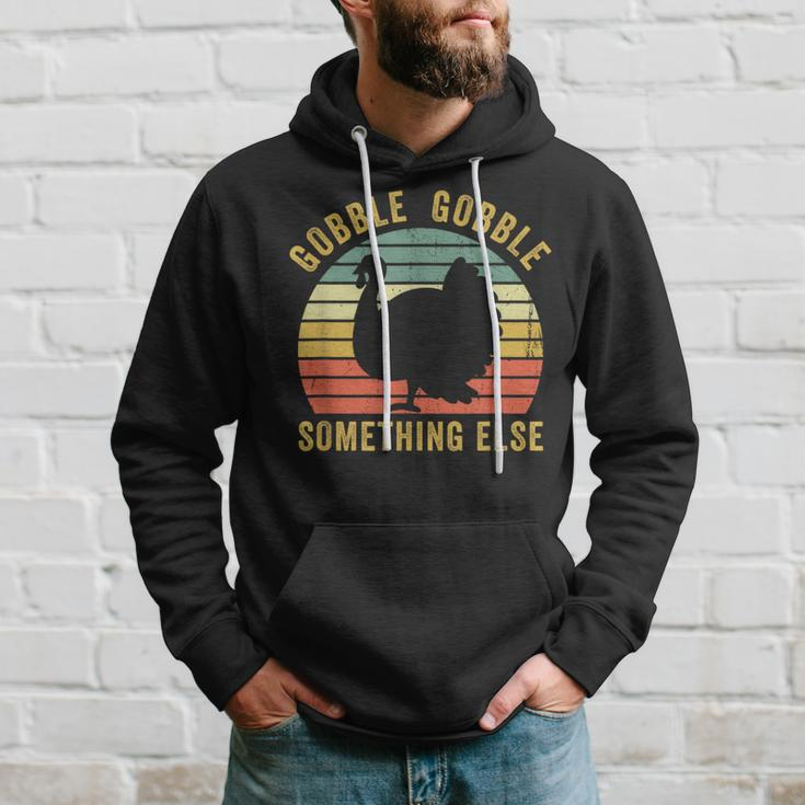Save A Turkey Thanksgiving Gobble Trot Vintage Vegan Hoodie Gifts for Him