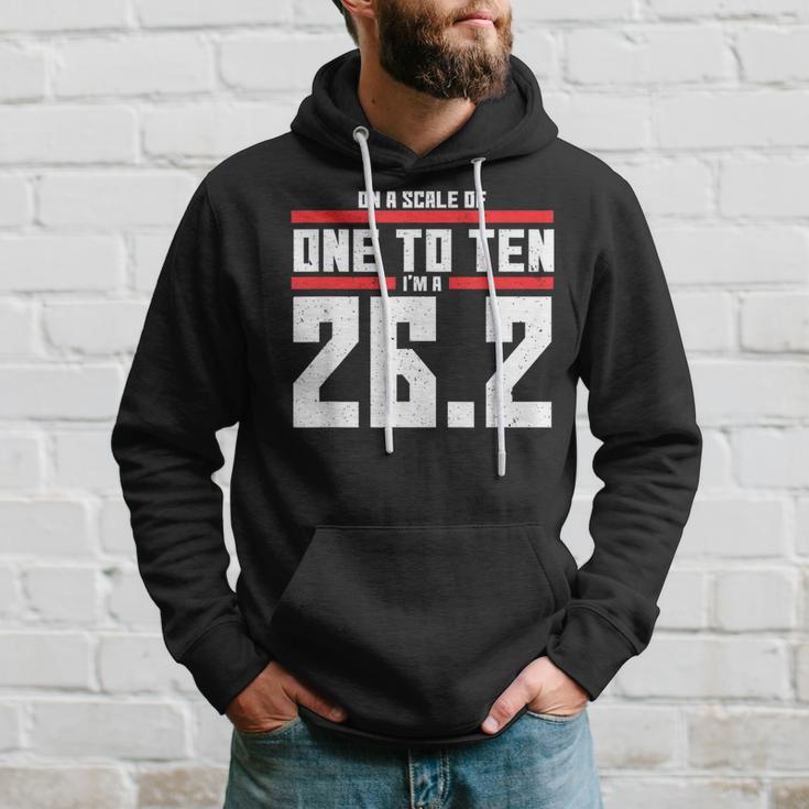 On A Scale Of One To Ten Im A 262 Marathon Runner Hoodie Gifts for Him