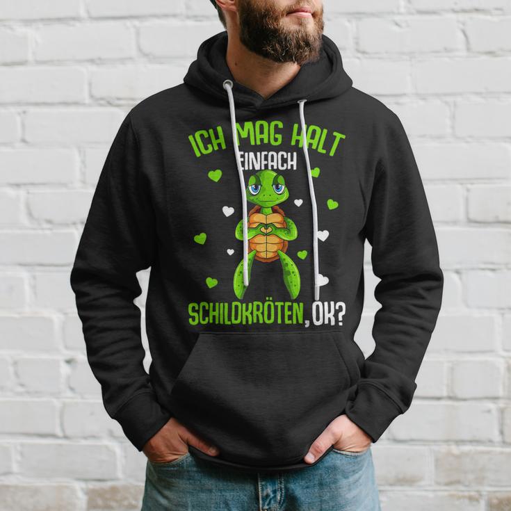 Schildkröte Ich Mag Halt Schildkröten German Langu Hoodie Geschenke für Ihn