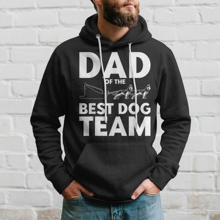 Schlittenhunderennen Papa Bestes Hundeteam Hundeschlitten Kapuzenpullover Geschenke für Ihn