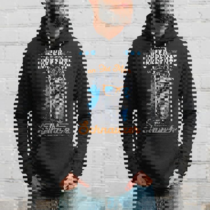 Schnauzer Dog Breed Pet Never Underestimate A Old Man Hoodie Gifts for Him