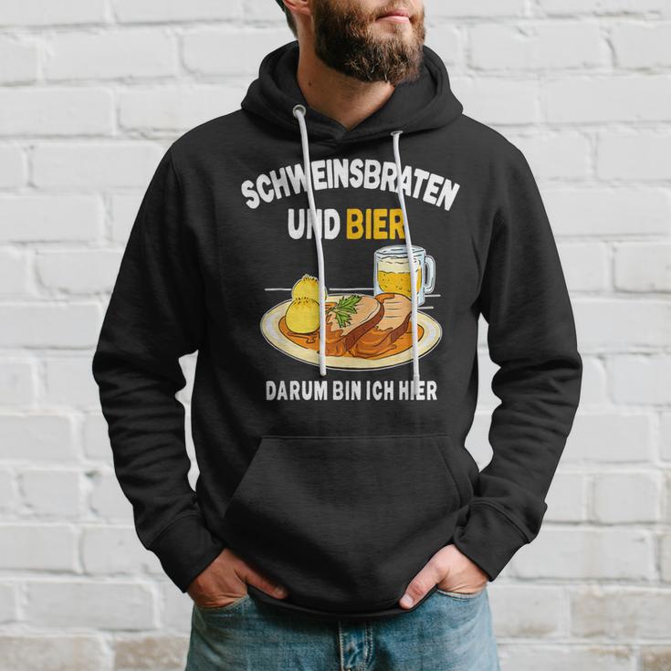 Schweinefraten Bayrisch Brotzeit In Der Wirtschaft Kapuzenpullover Geschenke für Ihn