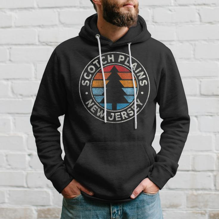 Scotch Plains New Jersey Nj Vintage Graphic Retro 70S Hoodie Gifts for Him