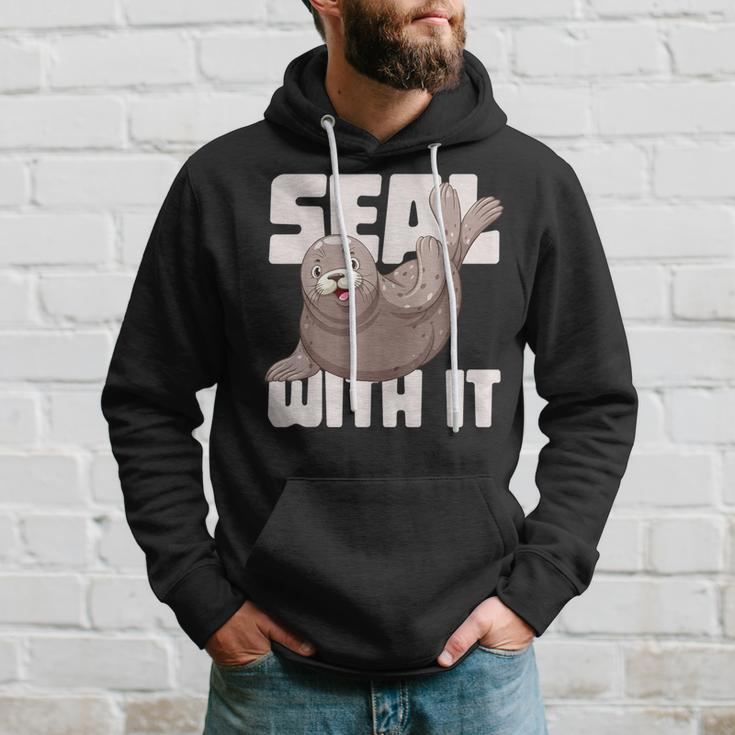 Seal With It Sea Lion Hoodie Gifts for Him