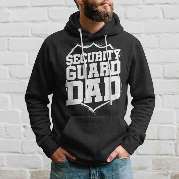 Security Guard Dad Purple Line Watchman Security Officer Hoodie Gifts for Him