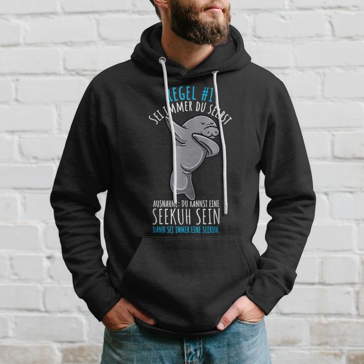 Sei Immer Du Selbst Seekuh Hoodie Geschenke für Ihn