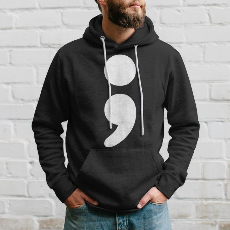 Semicolon Mental Health Matters Awareness Month Hoodie Gifts for Him