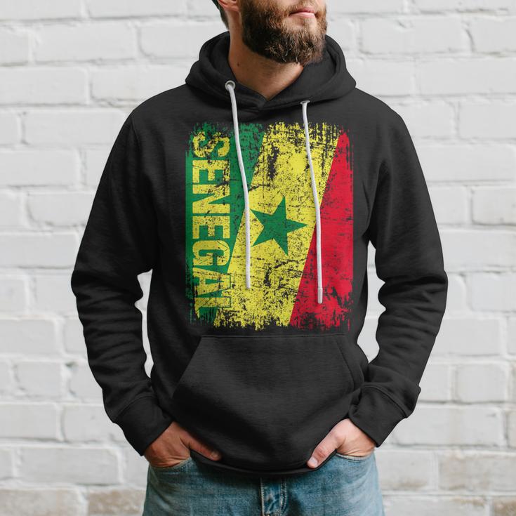 Senegal Flag Vintage Distressed Senegal Hoodie Gifts for Him