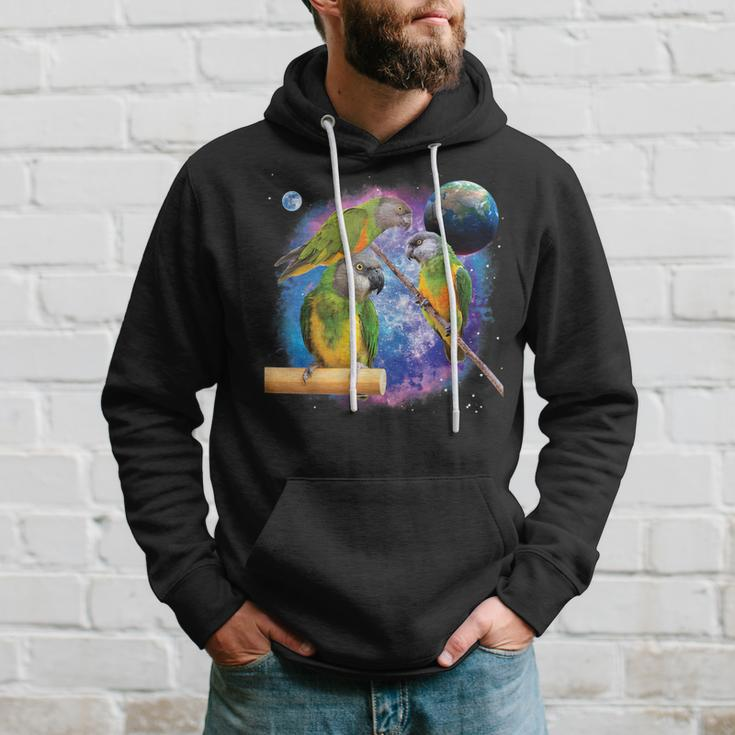 Senegal Parrots In Space Senegal Parrot Hoodie Gifts for Him