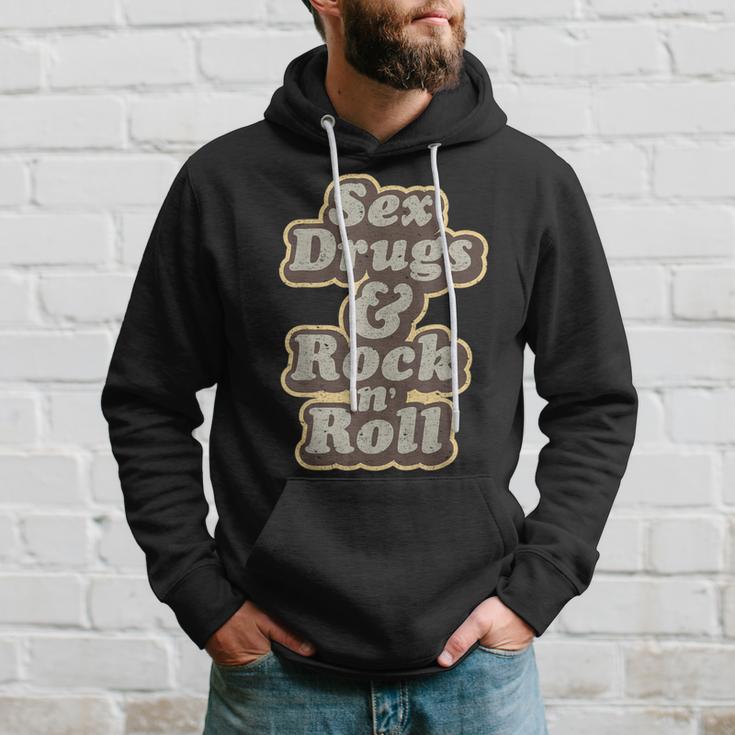 Sex Drugs Rock And Roll Music Singer Band Hippie 60S Hoodie Geschenke für Ihn