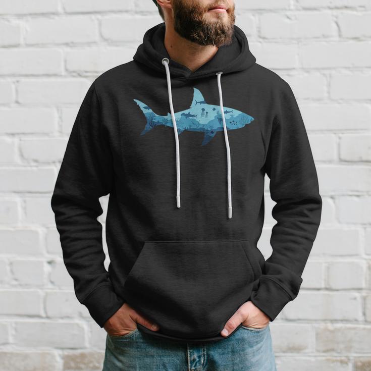 Shark Lover Ocean Animal Marine Biology Hoodie Gifts for Him