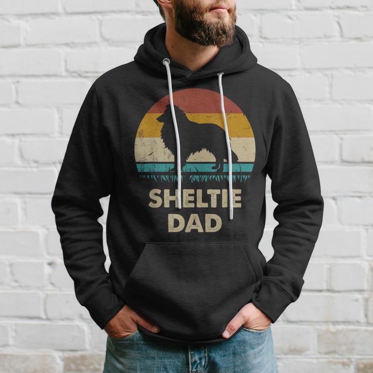 Sheltie Dad For Sheltie Dogintage Hoodie Geschenke für Ihn