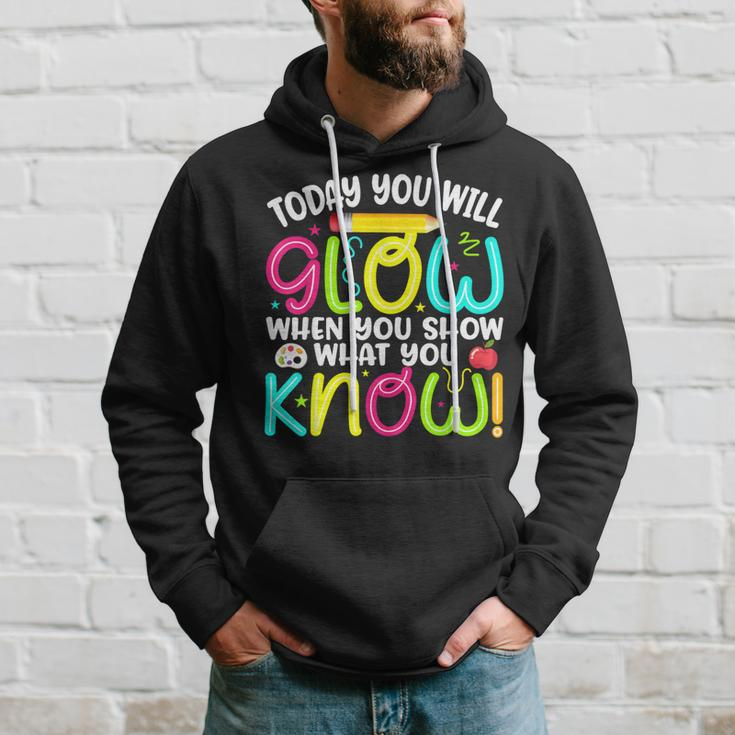 What You Show Rock The Testing Day Exam Teachers Students Hoodie Gifts for Him