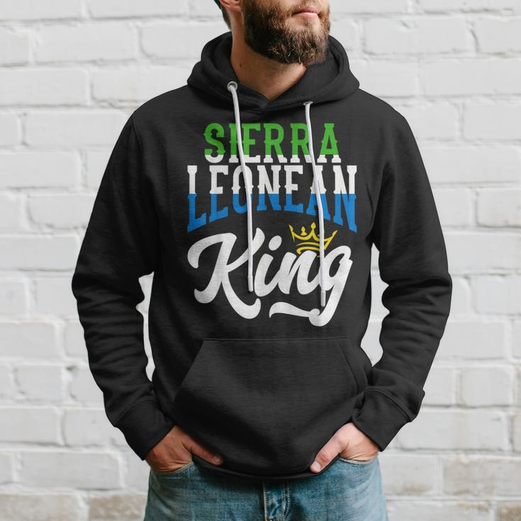 Sierra Leonean King Sierra Leone Sierra Leonean Flag Hoodie Gifts for Him