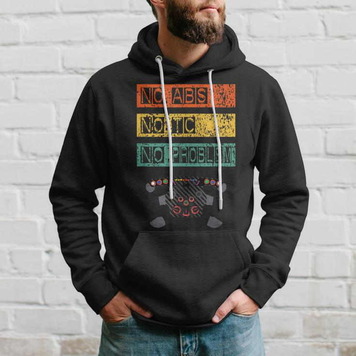 Simracing No Abs And No Tc Gaming And Racing Black Hoodie Geschenke für Ihn