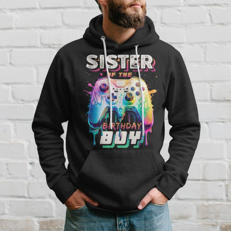 Sister Of The Birthday Boy Matching Video Game Birthday Hoodie Gifts for Him