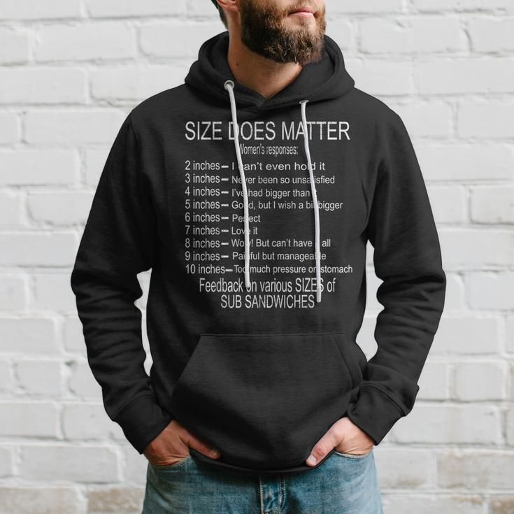 Size Does Matter Sub Sandwiches Hoodie Gifts for Him