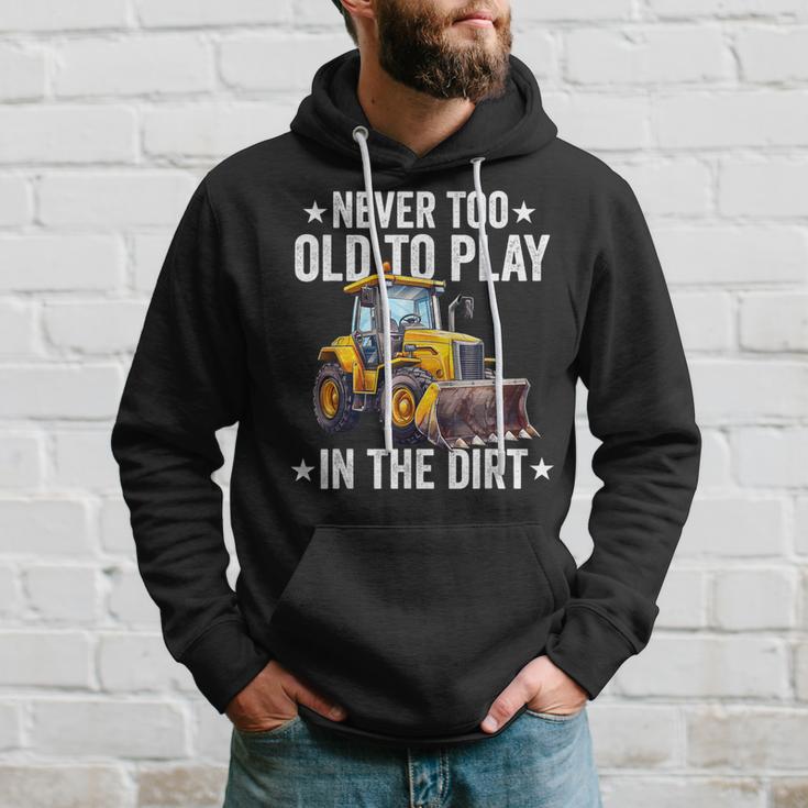 Skid Sr Loader Operator Grandpa Dad Skid Loader Hoodie Gifts for Him