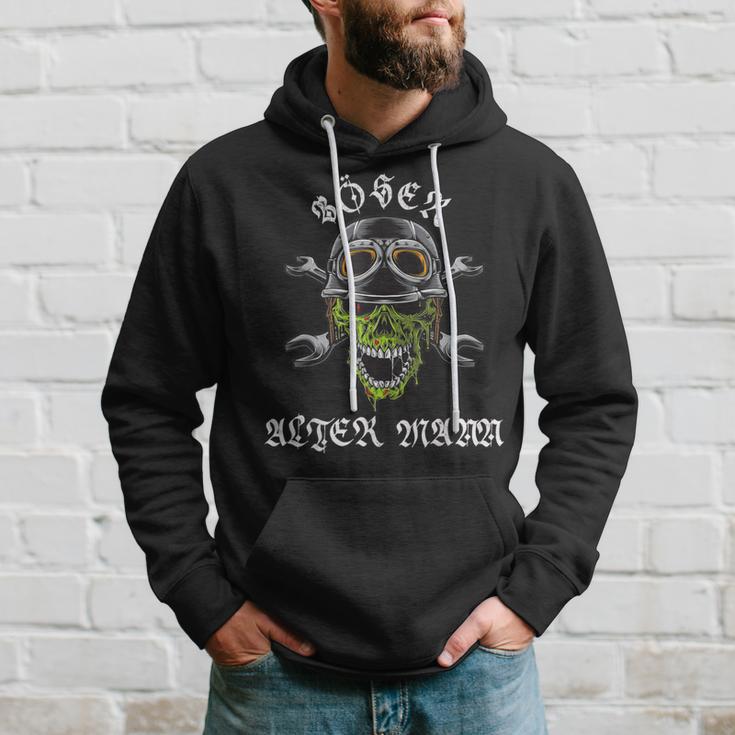 Skull Evil Old Man Biker Skull Hoodie Geschenke für Ihn