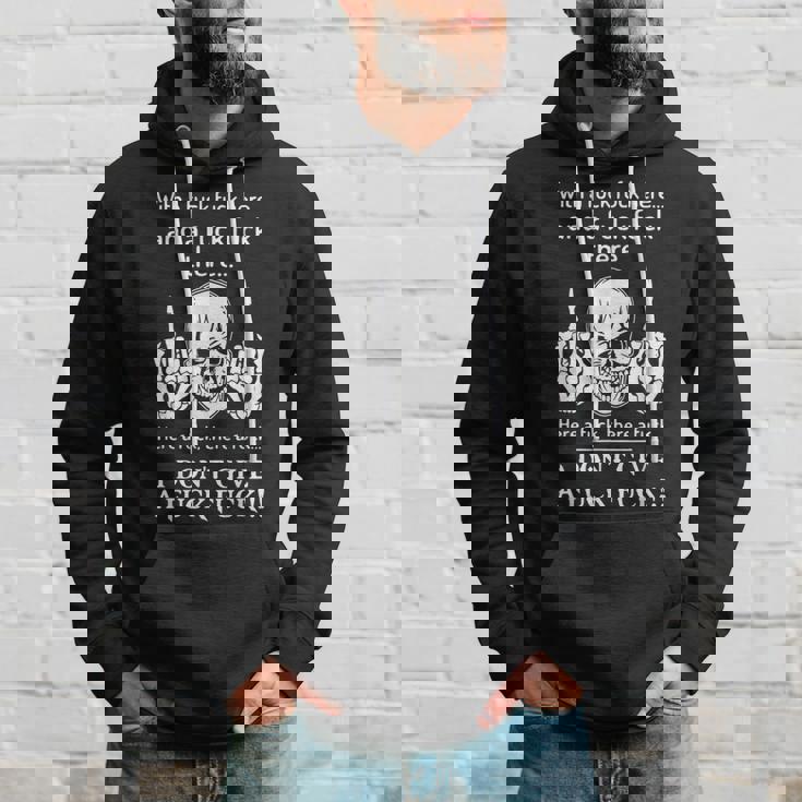 Skull With A Fuck Here And A Fuck There Sweat à capuche Cadeaux pour lui